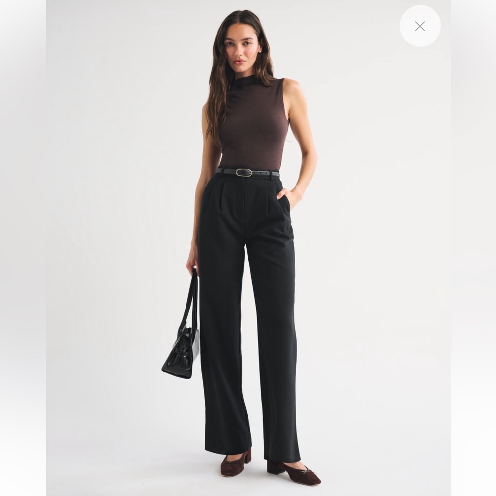 Abercrombie & Fitch Sloane Tailored Wide Leg Pant